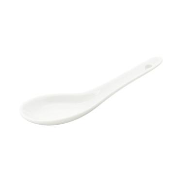 Imagem de Conjunto 6 Colheres Porcelana Finger Food Branco 12X13X4,5Cm