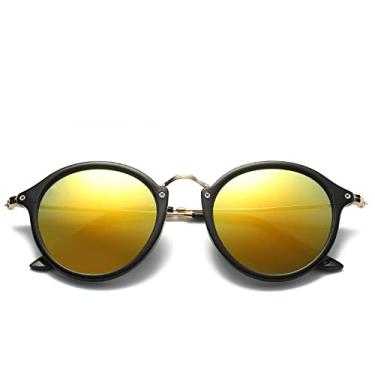 Imagem de Retro Round Sunglasses Women Vintage Designer Female Glasses Luxury Circle Shades Sunglasses UV400,C7,china