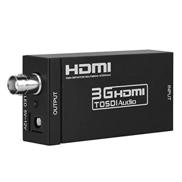 Imagem de Conversor HDMI para SDI, HDMI para SD-SDI HD-SDI 3G-SDI, adaptador de áudio e vídeo, suporta 1080P 1080I para câmera e monitor de home theater