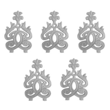 Imagem de Kit 5 Ponteiras Ponta De Lança Ferro N19 Grade Portão 24Cm