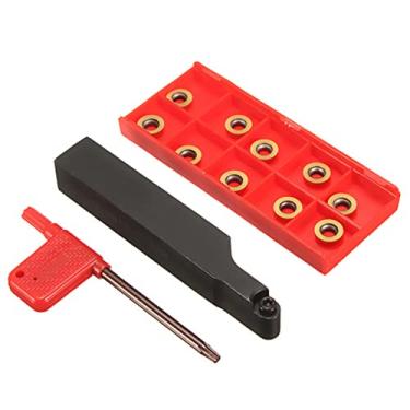 Imagem de Tingpai S PR1616H10 Suporte de fer menta de torno de fresagem de rosto + 10Pcs RPMT10T O Pastilhas de metal duro