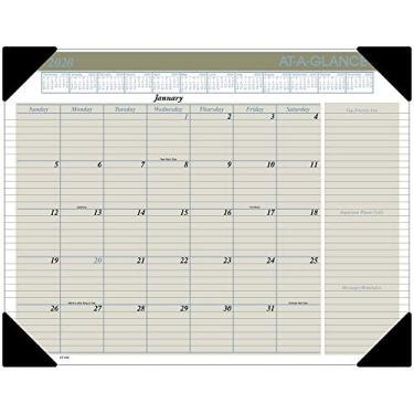 Imagem de Calendário de mesa AT-A-GLANCE 2020, bloco de mesa, 53,9 cm x 43,2 cm, padrão, executivo (HT1500), Nova Edição 2020