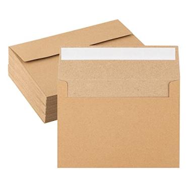 Imagem de 50 Pack Kraft Envelopes 4 x 6 Inch Brown Envelopes,A4 Envelopes, Card Envelopes, Kraft Paper Envelopes, Invitation Envelopes, Postcard Envelopes