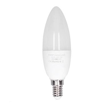 Imagem de Garosa WiFi LED Lâmpada Inteligente E14 Lâmpadas Candelabro Lâmpada de Vela Doméstica Brilhante APP Controle Remoto Lâmpada LED para Lustre Luz Branca Fria 85-265V, Lâmpada