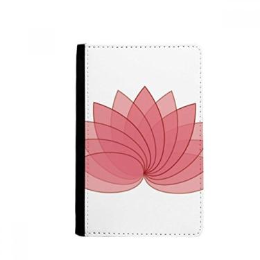 Imagem de Porta-passaporte com ilustração de flor de lótus e flor de planta notecase burse carteira capa porta-cartão, Multicolor