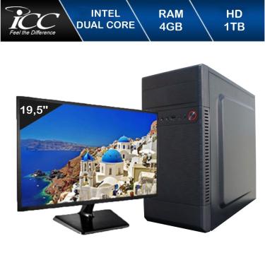 Imagem de Computador Desktop icc IV1842SM19 Intel Dual Core 4GB HD 1TB USB 3.0 hdmi full HD Monitor LED 19,5