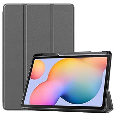Imagem de Capa protetora para tablet Para SumSung Galaxy Tab S6 Lite 10.4" (SM-P610 / 615) Tampa do caso da tabuleta, macia Tpu. Capa de proteção com auto vigília/sono Estojos para Tablet PC (Color : Gris)