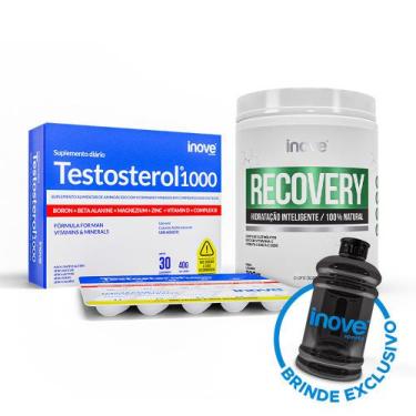Imagem de Kit Testosterol + Isotônico Natural Recovery 300G Limão + Inove Nutrit