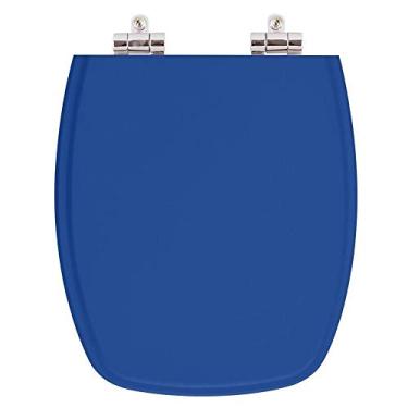Imagem de Assento Sanitario Poliester com Amortecedor Stylus Azul Mineral para Vaso Celite