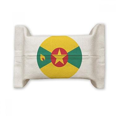 Imagem de Bolsa de linho de algodão com emblema Nacional Grenada North Ameica