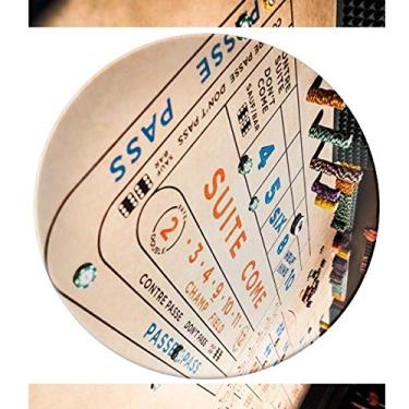 Imagem de Prato decorativo de porcelana para jogos com chips Gambling Game