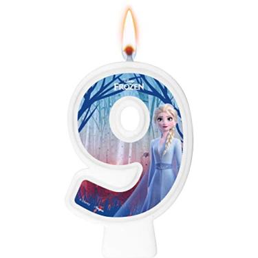 Imagem de Vela Numeral Frozen Ii Numero 9 01 Un.