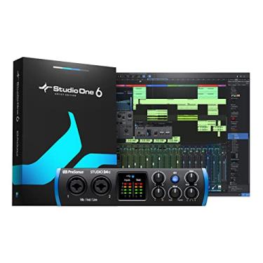 Imagem de PreSonus Studio 24c 2x2, 192 kHz, Interface de áudio USB com Studio One Artist e software de gravação Ableton Live Lite DAW