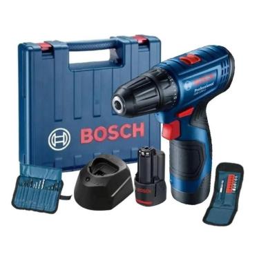 Imagem de Parafusadeira Furadeira Gsr120Li Bosch 2 Baterias + 23 Aces