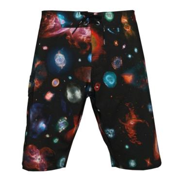 Imagem de Bermuda Tecido Alkary Espaço Multicolorido-Masculino