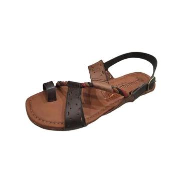 Imagem de Sandália Feminina De Couro E Fivela New Face 31303