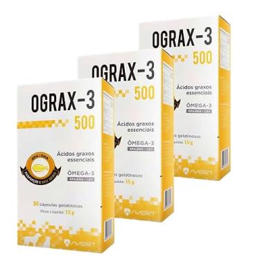 Imagem de Ograx 500 Suplemento Ômega 3 Avert 30 Cap. 03 Unid.