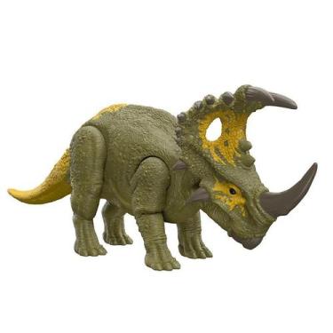 Imagem de Boneco Dinossauro Som Sinoceratops Ruge E Ataca Jurassic - Mattel