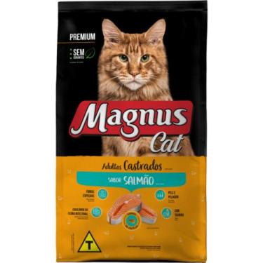Imagem de Ração Magnus Cat Premium Salmão Para Gatos Adultos Castrados 10,1 Kilo