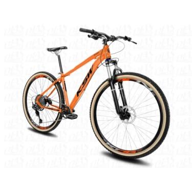 Imagem de Bicicleta Aro 29 KSW XLT100 12 Velocidades Freio Hidráulico,21,Laranja Neon Preto