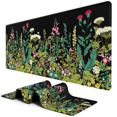 Imagem de BOSOBO Tapete de mouse grande, tapete de mesa, 2GG Extended Gaming Mouse Pad, tapete de mesa para escritório e casa, tapete de teclado longo, tapete de mouse enorme, capa completa de mesa 81,5 x 11,8