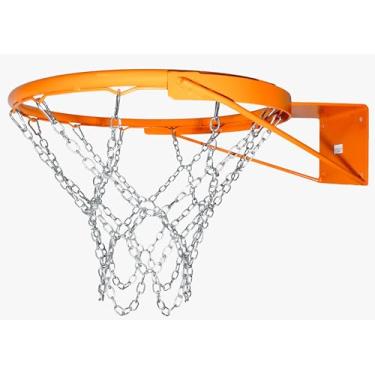 Imagem de Aro Cesta de Basquete Oficial Reforçada com Rede em Corrente de Aço 2,4mm