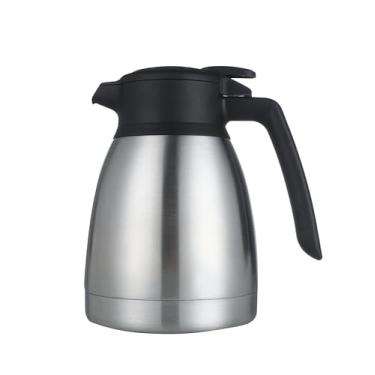 Imagem de Garrafa térmica de café de 1 litro com isolamento térmico, dispensador de garrafa de café a vácuo de aço inoxidável de parede tripla para manter a água, chá, café, quente ou frio
