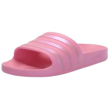 Imagem de adidas Sandália unissex Adilette Aqua Slides para adultos, Bliss Pink/Bliss Pink/Bliss Pink, 6