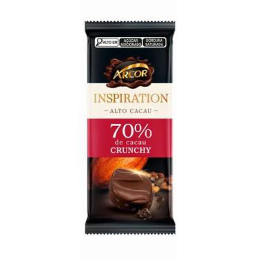 Imagem de Chocolate Amargo Tablet Inspiration 70% De Cacau Chunchy 80G - Arcor