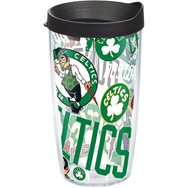 Imagem de Tervis Copo com isolamento térmico NBA Boston Celtics de parede dupla feito nos EUA mantém as bebidas frias e quentes, 473 ml, por toda parte