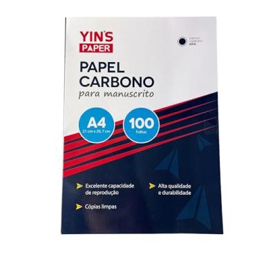 Imagem de Papel Carbono A4 para Manuscrito Caixa com 100 Folhas Cor Azul
