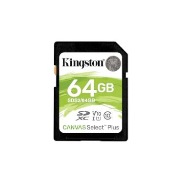 Imagem de Kingston Cartão SDXC Canvas Select Plus de 64 GB | Até 100 MB/s | Classe 10 UHS-I U1 V10 | SDS2/64GB