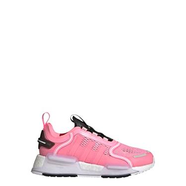Imagem de adidas Tênis unissex NMD_V3 - Estilo de vida, atlético e tênis, Beam Pink/Beam Pink/Cloud White, 35 BR
