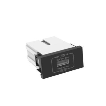 Imagem de Módulo USB Carregador Preto Beleze Enerbras, Preto