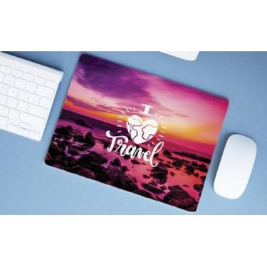 Imagem de Mouse Pad Emborrachado Personalizado Viagens Trip Cidades - Deluzz, Gr