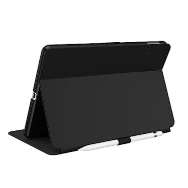 Imagem de Speck Capa Folio Balance para iPad de 10,2 polegadas (2019-2021) - proteção contra quedas e câmera, suporte fino para vários alcances, suporte para Apple Pencil - preta/preta