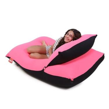 Imagem de Puff Big Pillow Sensorial e apoio para cabeça - Pink Neon - Good Pufes