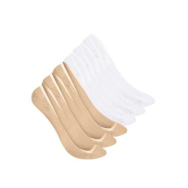 Imagem de Kit 6 Pares de Sapatilhas Selene 7340-003 Colorido - Genérico, Branco