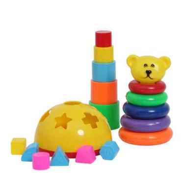 Imagem de Baby Toys Set Didático Interativo Divertido Criança 23 Peças - Pica Pa