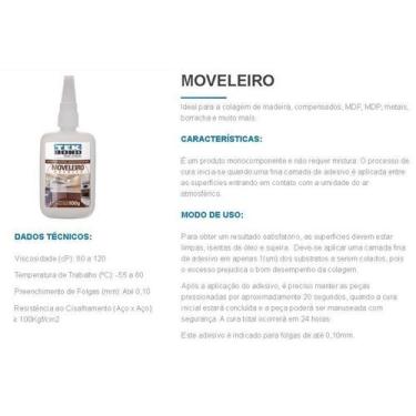 Imagem de Cola Adesivo Instantânea Tek Bond Moveleira 793 100Gr