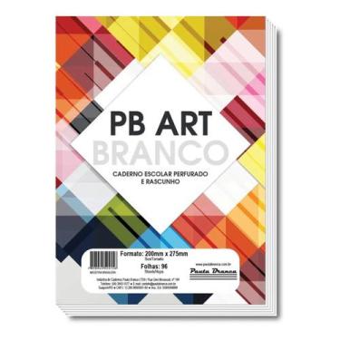 Imagem de Folha Refil 4 Furos Bloco Para Fichário 96 Folhas Coladas - PAUTA BRAN