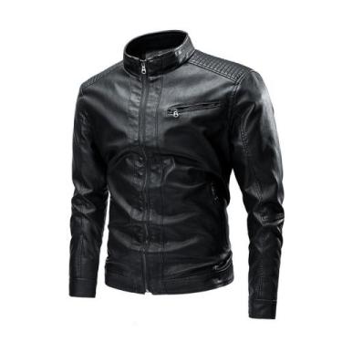 Imagem de Jaqueta Para Frio Masculina Couro - WEBMS, Preto, GG