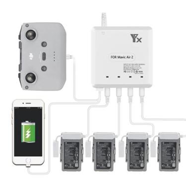 Imagem de Carregador Hub 4 Baterias Drone DJI Mavic Air 2 / Air 2S - Sunnylife