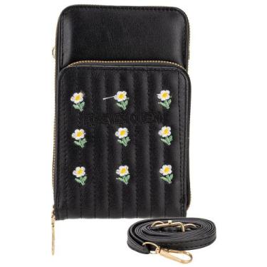 Imagem de Bolsa feminina transversal h.e pr1033, Preto, U