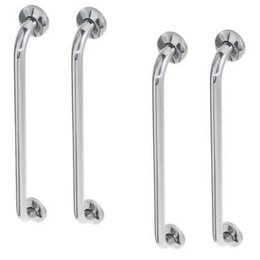 Imagem de Alça de Apoio Barra Inox 60cm Kit 4 Unidades Cadeirante Deficiente Ido