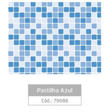 Imagem de Papel De Parede Adesivo Pastilhas Cozinha Banheiro 45cmx10m - LEONORA 