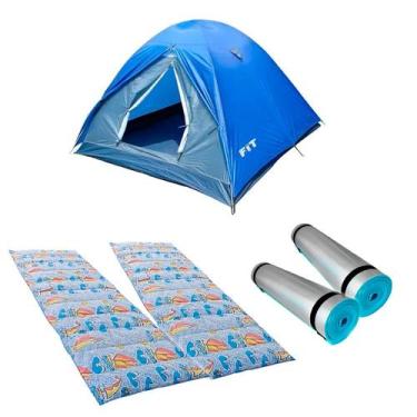 Imagem de Barraca Fox 2/3 P + 2 Colchonete Solteiro + 2 Isolante Térmico - Nauti