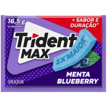 Imagem de Chicle Trident Max Menta Blueberry 5un