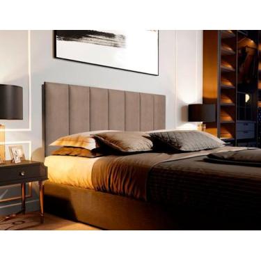 Imagem de Cabeceira Queen Estofada 160 cm - Suspensa - Cama Box - D&V, Bege