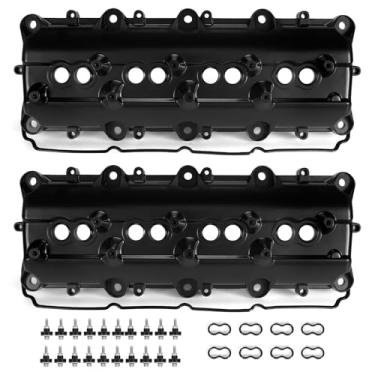 Imagem de Aumzong Tampa de válvula de motor de alumínio 53022085AD compatível com Dodge Charger Challenger Chrysler 300 Ram 1500 2500 3500 Jeep Wrangler Grand Cherokee 5.7L 6.4L V8